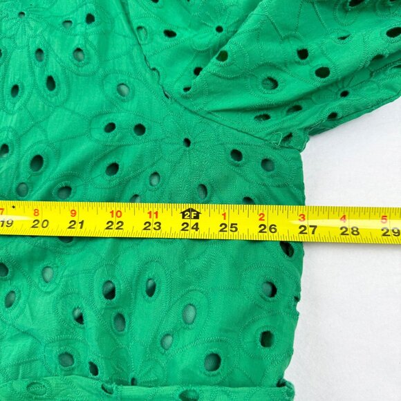 R.N Studio By Ronni Women's Pullover Lined Green Eyelet Dress Size 3X NWT $99.00 - Picture 11 of 12